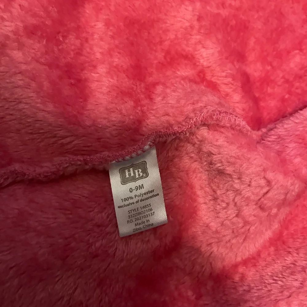Baby Flamingo Fuzzy Robe - Picture 3 of 3